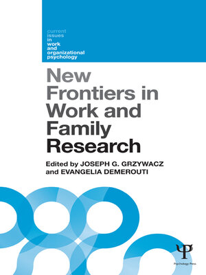 cover image of New Frontiers in Work and Family Research